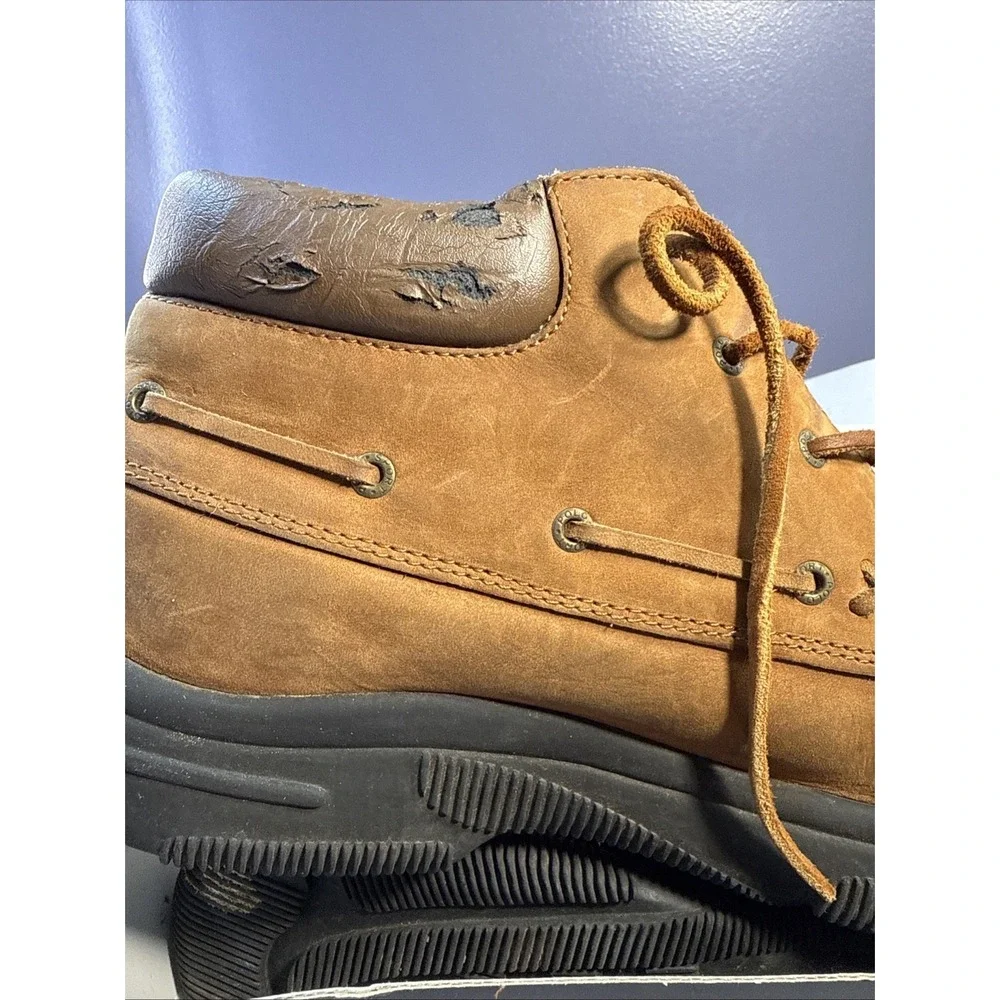 Polo Sport Ralph Lauren Men's Brown Leather Moc Toe Chukka Boots Size 7